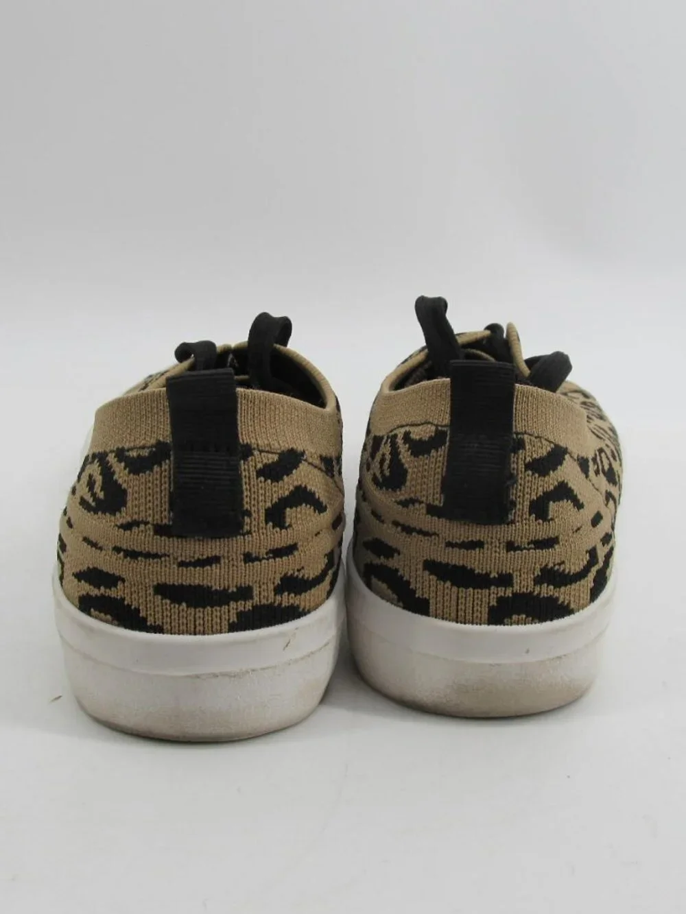 Leopard Animal Print Women's Lace Sneakers Slip on Size 11 Shoes Jelly Pop